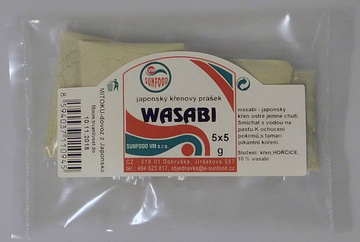 Wasabi japonský křenový prášek 25g